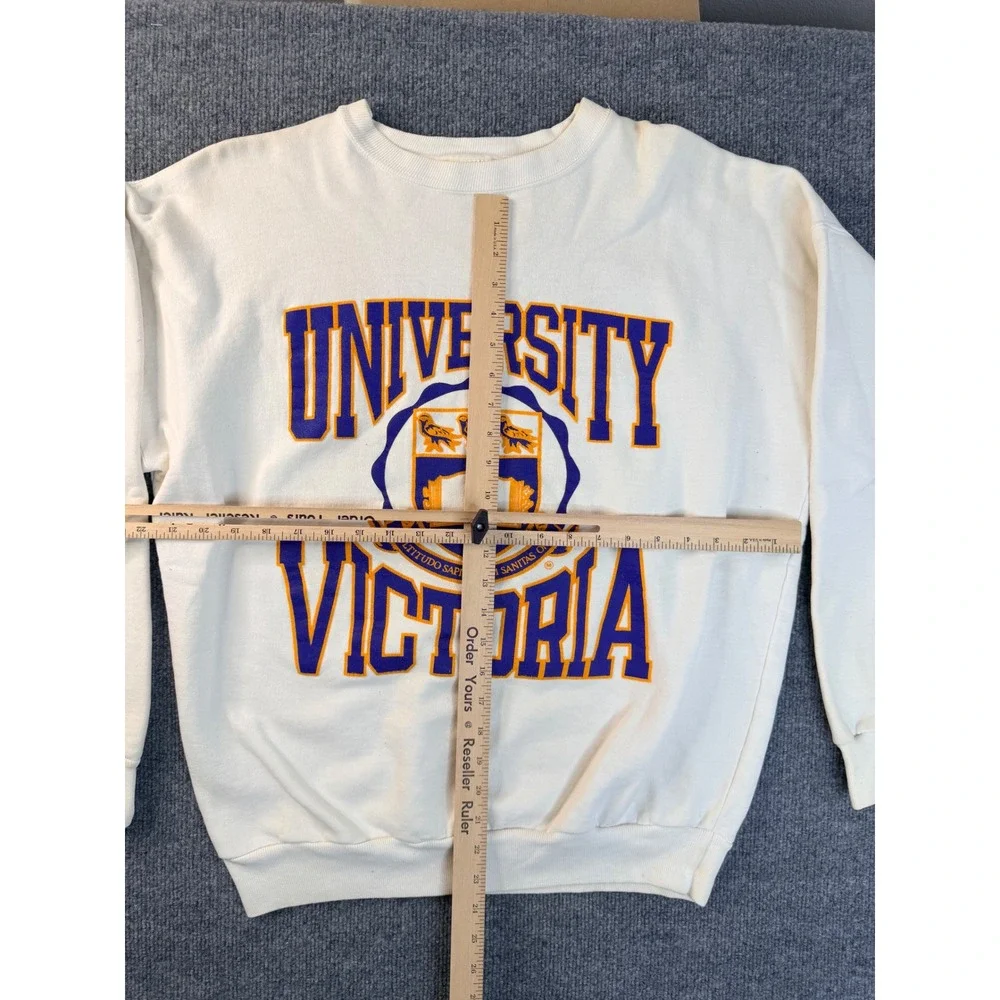 Vintage Balboa Beach Club University Victoria Sweatshirt Mens XL White Canada